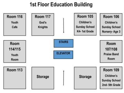 Map Ed Bldg Floor 1